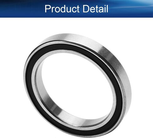 Bettomshin 1Pc 6816-2RS Deep Groove Ball Bearing, 80x100x10mm Double Sealed Bearing, GCr15 P0 Z1 Deep Groove Rolling Bearing in Saudi Arabia