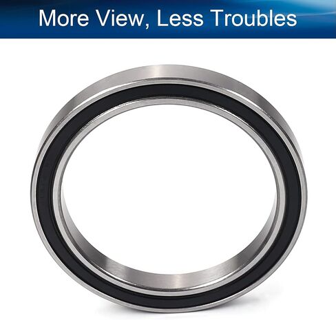 Bettomshin 1Pc 6816-2RS Deep Groove Ball Bearing, 80x100x10mm Double Sealed Bearing, GCr15 P0 Z1 Deep Groove Rolling Bearing in Saudi Arabia
