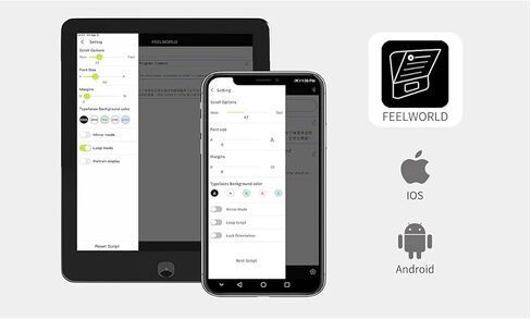 FEELWORLD TP10 10 بوصة جهاز ملقن محمول للهواتف الذكية اللوحية يدعم الهاتف، كاميرا DSLR تسجيل فيديو لخطاب مقابلة البث المباشر مع تطبيق حلقات محول عدسة التحكم عن بعد in Saudi Arabia