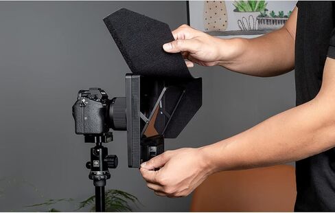 FEELWORLD TP10 10 بوصة جهاز ملقن محمول للهواتف الذكية اللوحية يدعم الهاتف، كاميرا DSLR تسجيل فيديو لخطاب مقابلة البث المباشر مع تطبيق حلقات محول عدسة التحكم عن بعد in Saudi Arabia