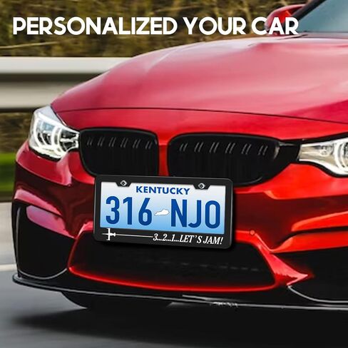 License Plate Frames 2 Pack for Women Car Plate Holder Cover Cute Daisy Flower Blossom Colorful Metal Tag Frame Stainless Steel Car Front Rear Plate Decor in Saudi Arabia