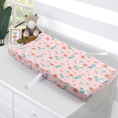 Changing Table Pad Cover Elastic Changing Pad Cover Premium Baby Changing Pad Cover 2 Pack for Boys Girls Unisex Soft Comfortable Changing Pad Cover (Baby Whale and Hedgehog) in Saudi Arabia