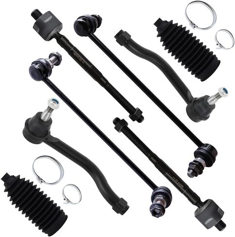 SCITOO 8-PC SET Suspension Kit For Nissan Murano Front Inner Outer Tie Rod End Front Sway Bar End Link Front Steering Rack Boot in Saudi Arabia