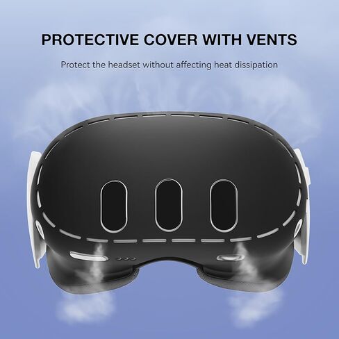 غطاء وسادة وجه من السيليكون ووسادة أنف مضادة للتسرب، غطاء مقابض وحدة التحكم، غطاء VR Shell لملحقات Meta Quest 3، مجموعة غطاء سيليكون غطاء الوجه مانع ضوء الجلد لـ Oculus Quest 3 in Kuwait