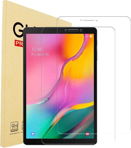 عبوتان من واقي الشاشة الزجاجي المقوى لجهاز Samsung Galaxy Tab A 8.0 2019 (طراز SM-T290/SM-T295)، صلابة 9H، متوافق مع لوحة اللمس، صديق للحافظة، خالٍ من الفقاعات in Saudi Arabia
