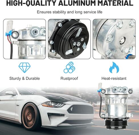 New AC Air Condition Compressor with Clutch for Chevrolet Blazer 1999-2005, Chevrolet Express 1500/2500/3500 1996-2002, GMC Savana 1500/2500/3500 1996-2002 031852S 0436 in Saudi Arabia