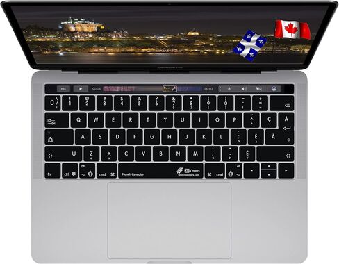 KBCovers - Keyboard Cover for French Canadian Language fits Apple MacBook Pro 13 & 15 inch w/Touch Bar (Late 2016+) in Saudi Arabia
