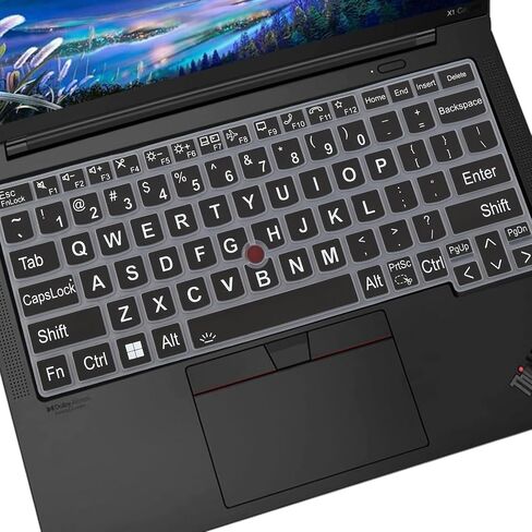 Keyboard Cover with Large Letters for 2023 2022 Lenovo Thinkpad x1 Carbon Gen 11/10 14 inch, ThinkPad T14 Gen 4/Gen 3, T14s Gen 3, ThinkPad L14/ P14s Gen 3/ ThinkPad X1 Yoga Gen 8/7 in Kuwait