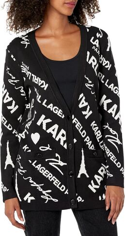 Karl Lagerfeld Paris Women's Long Sleeve Logo Sweater in Saudi Arabia
