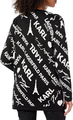 Karl Lagerfeld Paris Women's Long Sleeve Logo Sweater in Saudi Arabia