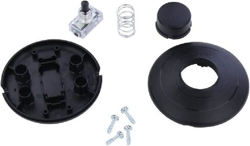 UL Listed Foot Switch Floor Foot Inline Pedal Push Switch, Round Lamp Light Foot Control Footswitch AC 100-250V, Step On Switches for Light Lamp On-Off Control (Black) in Saudi Arabia