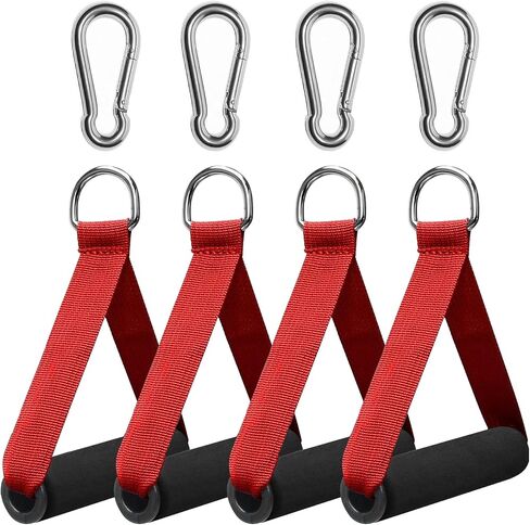 Premium Exercise Pull Handle,Resistance Bands Handles with Solid Locks,Soft Foam Wrapped Heavy Duty Handles with Strong Nylon Belt Grips Fitness Strap for Yoga Exercise Resistance Training in Saudi Arabia
