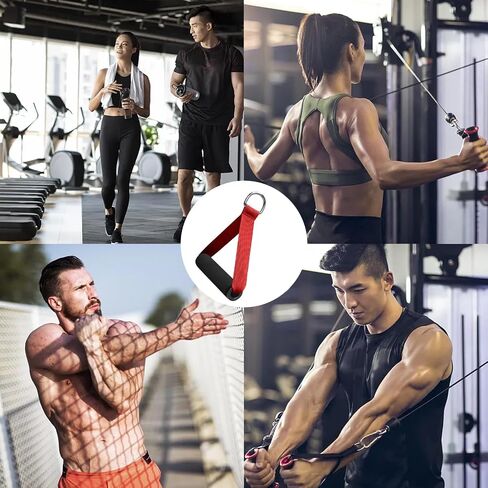 Premium Exercise Pull Handle,Resistance Bands Handles with Solid Locks,Soft Foam Wrapped Heavy Duty Handles with Strong Nylon Belt Grips Fitness Strap for Yoga Exercise Resistance Training in Saudi Arabia