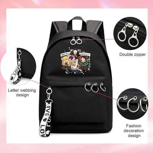 Casual Anime Backpack Merch Cartoon Backpacks Bags (KH001) in Saudi Arabia