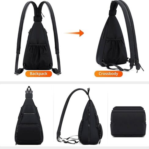 ER.Roulour Ultra-lightweight Sling Bag Puffy Crossbody Bag Cotton Padding Backpack Shoulder Daypack for Men Women in Saudi Arabia