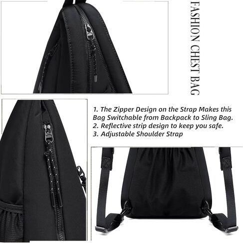 ER.Roulour Ultra-lightweight Sling Bag Puffy Crossbody Bag Cotton Padding Backpack Shoulder Daypack for Men Women in Saudi Arabia