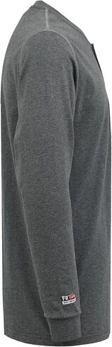 قمصان BOCOMAL FR للرجال 5.5oz خفيفة الوزن بأكمام طويلة، قميص Henley مقاوم للحريق CAT2 in Kuwait