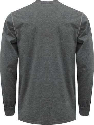 قمصان BOCOMAL FR للرجال 5.5oz خفيفة الوزن بأكمام طويلة، قميص Henley مقاوم للحريق CAT2 in Kuwait