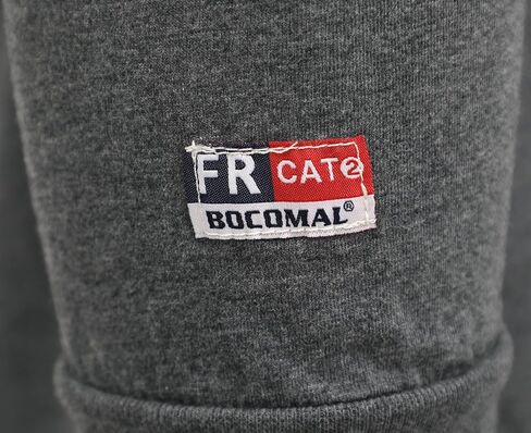 قمصان BOCOMAL FR للرجال 5.5oz خفيفة الوزن بأكمام طويلة، قميص Henley مقاوم للحريق CAT2 in Kuwait