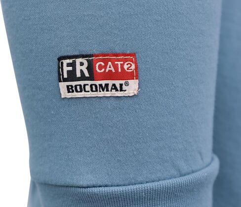 قمصان BOCOMAL FR للرجال 5.5oz خفيفة الوزن بأكمام طويلة، قميص Henley مقاوم للحريق CAT2 in Kuwait