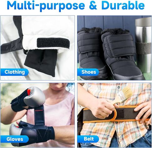 1in*11 Yard Sew On Hook and Loop Tape, Non-Adhesive Hook Loop Strips Roll, Strong Grip Fasteners Replace Button Zipper, Interlocking Tape for Sewing Clothing Curtains Bags Shoes Crafts in Saudi Arabia