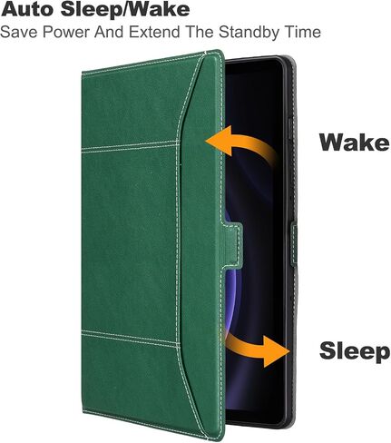 for Samsung Galaxy Tab S9 Fe 5G Case with Pen Holder Ultra Slim Magnetic Cover for Samsung S9 Fe Tablet Case,Green in Saudi Arabia