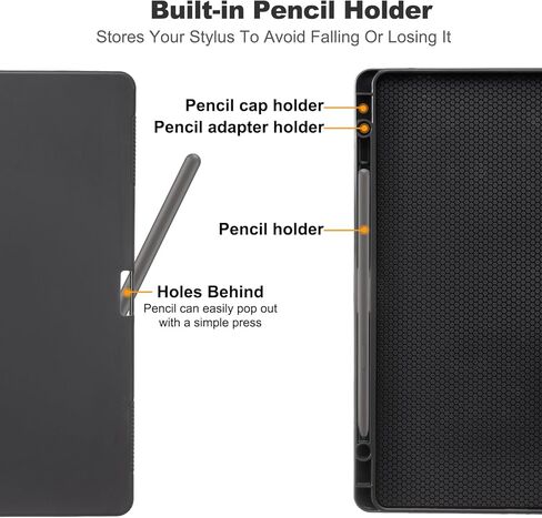 حافظة لهاتف سامسونج جالاكسي تاب S9 Fe 5G مع حامل قلم وغطاء مغناطيسي رفيع للغاية لحافظة الكمبيوتر اللوحي سامسونج S9 Fe، أخضر in Kuwait