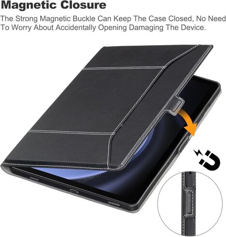 حافظة لهاتف سامسونج جالاكسي تاب S9 Fe 5G مع حامل قلم وغطاء مغناطيسي رفيع للغاية لحافظة الكمبيوتر اللوحي سامسونج S9 Fe، أخضر in Kuwait