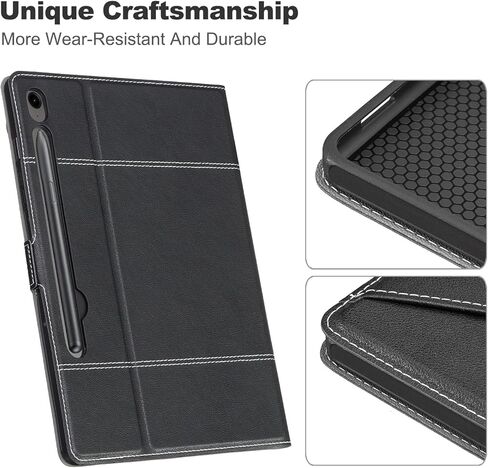 حافظة لهاتف سامسونج جالاكسي تاب S9 Fe 5G مع حامل قلم وغطاء مغناطيسي رفيع للغاية لحافظة الكمبيوتر اللوحي سامسونج S9 Fe، أخضر in Kuwait