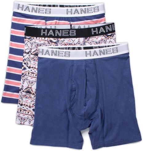 Hanes Men's Comfort Flex Fit Odor Control Boxer Briefs (3 Pack) in Saudi Arabia