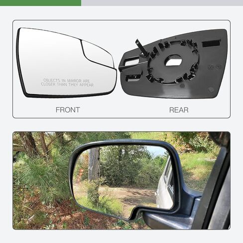 SCITOO Side View Mirror Glass Passenger Right Side Mirror Glass Fit For 2013-2017 For FORD ESCAPE/C-MAX W/O HEATED Chrome Convex Replacement Exterior Mirror Glass in Saudi Arabia