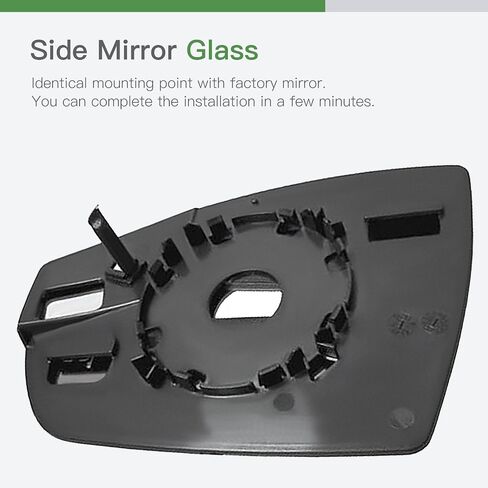 SCITOO Side View Mirror Glass Passenger Right Side Mirror Glass Fit For 2013-2017 For FORD ESCAPE/C-MAX W/O HEATED Chrome Convex Replacement Exterior Mirror Glass in Saudi Arabia