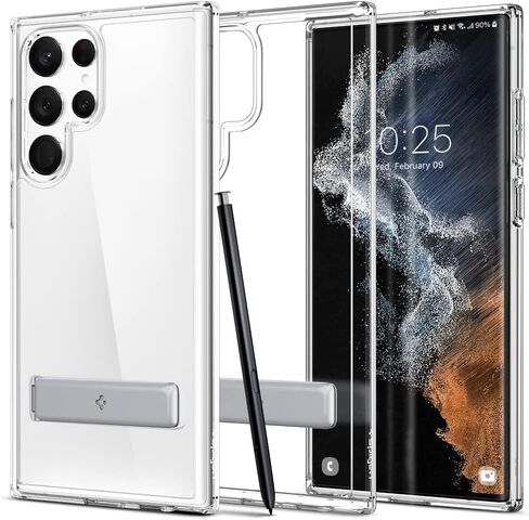 Spigen Ultra Hybrid S Designed for Galaxy S22 Ultra Case (2022) - Crystal Clear in Saudi Arabia