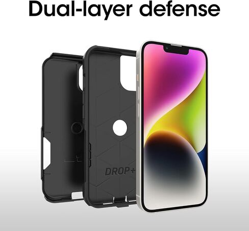OtterBox Commuter Series Case for iPhone 14 & iPhone 13 (Only) - Non-Retail Packaging - (Trees Company (Green)) in Saudi Arabia