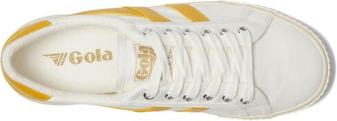حذاء رياضي نسائي من Gola Tennis Mark Cox، أبيض فاتح/شمسي، 8.5 in Kuwait