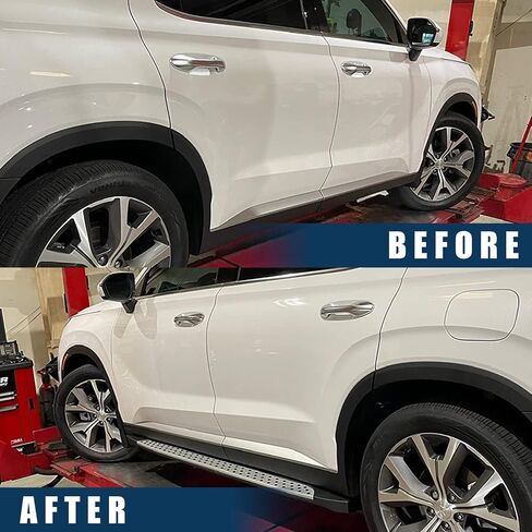 لوحة تشغيل مناسبة لشركة Hyundai Palisade 2019 2020 2021 2022 Nerf Bar خطوة جانبية مع واقيات الطين in Saudi Arabia
