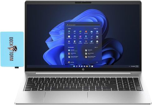 HP ProBook 450 G10 Business Laptop 15.6" IPS FHD (10-Core Intel i7-1355U, 16GB RAM, 1TB PCIe SSD, Intel UHD, Backlit KB, WiFi 6, Bluetooth 5.3, HD Webcam, RJ-45, Win 10 Pro) with Dockztorm Hub in Saudi Arabia