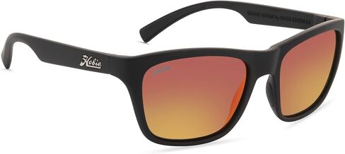 نظارة شمسية مستطيلة مستقطبة من Hobie Woody، باللون الأسود الساتان، OSFA in Kuwait