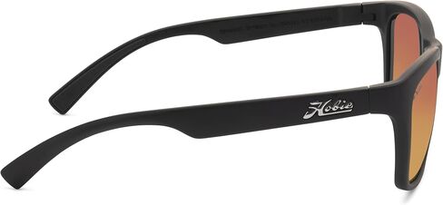 نظارة شمسية مستطيلة مستقطبة من Hobie Woody، باللون الأسود الساتان، OSFA in Kuwait