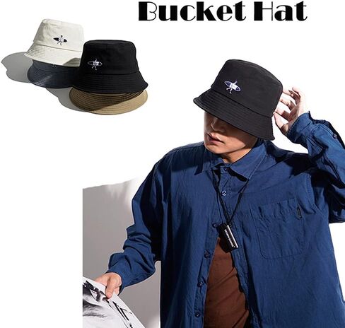 Croogo Bucket Hat for Men Women Fisherman Outdoor Summer Travel Beach Caps 100% Cotton Stone Washed Packable Fishing Sun Cap in Saudi Arabia