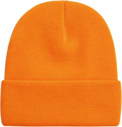 ZOORON 1&2 Packs Beanie للرجال والنساء الرجال قبعة صغيرة أكريليك متماسكة الكفة قبعة قبعة مترهل متماسكة قبعة الجمجمة قبعة الشتاء الدافئة in Kuwait