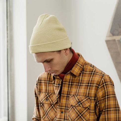 ZOORON 1&2 Packs Beanie للرجال والنساء الرجال قبعة صغيرة أكريليك متماسكة الكفة قبعة قبعة مترهل متماسكة قبعة الجمجمة قبعة الشتاء الدافئة in Kuwait