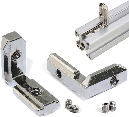 10 قطعة 2020 سلسلة L-شكل داخلي داخل الزاوية موصل مشترك قوس مع مسامير ل T فتحة ملف بنتوء من الألمنيوم 2020 سلسلة فتحة 6 مللي متر in Kuwait