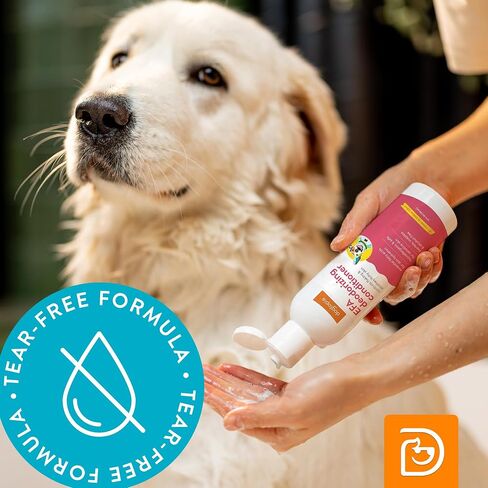 Essential Fatty Acid (EFA) Shampoo and Conditioner for Pets – 12oz Deodorizing Cherry Blossom Scent | Soothing for Dogs and Cats Rich with Moisturizing Emollients | Tearless, Soapless in Saudi Arabia