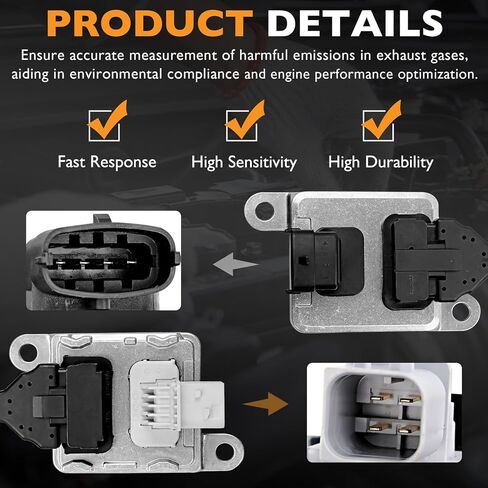 Upstream & Downstream 68085740AA 68210084AA NOx Sensor 5WK96730 5WK96742B Nitrogen Oxygen Sensor Compatible with 2013-2018 Dodge Ram 2500 3500 4500 5500 6.7L L6 Cummins Diesel in Saudi Arabia