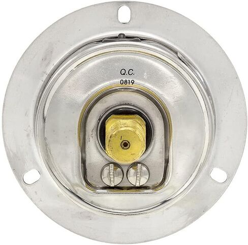 PIC Gauges 214D-254D Front Flanged Panel Mount Dry Pressure Gauge w/ SS Case/Removable Bezel, Brass Internals, Glass Lens, 2.5" Dial, 0/60 psi Range, 1/4" Male NPT in Saudi Arabia
