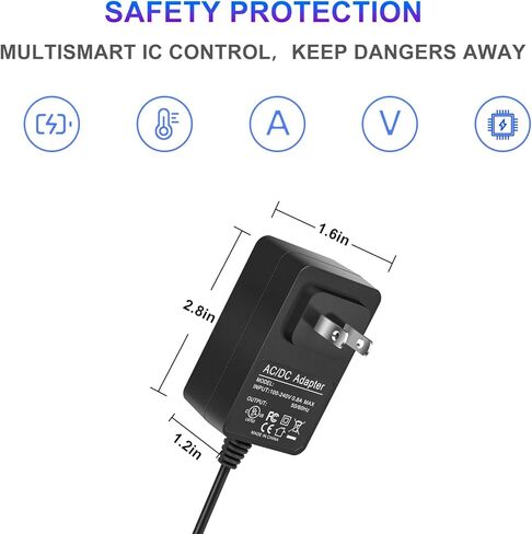 شاحن MC2805A لـ Eureka RapidClean Pro Stylus مكنسة كهربائية لاسلكية خفيفة الوزن NEC180 NEC182 NEC185 NEC186 NEC380 استبدال محول سلك الطاقة Eureka Vacuum Charger in Kuwait