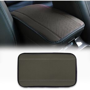 Car Center Console Cover, Arm Rest Cover, Fiber Leather Embossing, Waterproof Armrest Cover Center Console Mat, Universal Car Interior Accessories Center Console Pad for Most Cars (Black)