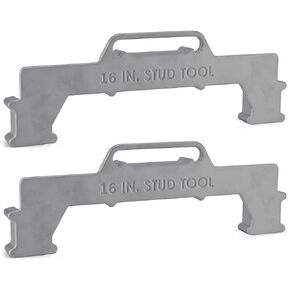 2-Pack 16 Inch Framing Tools, Framing Stud Layout Tool, 16'' On-Center Precision Wall Stud Framing Tool, Stud Framing Spacer Tool – Double The Tools, Double The Efficiency. (Bag Not Included)(2)