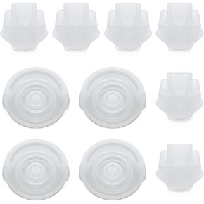 Replacement 6 Duckbill Valves/Duck Bill Valve & 4 Silicone Membrane/Diaphragm Compatible with Elvie Wearable Breast Pump, Accessories Made by Durceler, Not Original Elvie Pump Parts in Kuwait